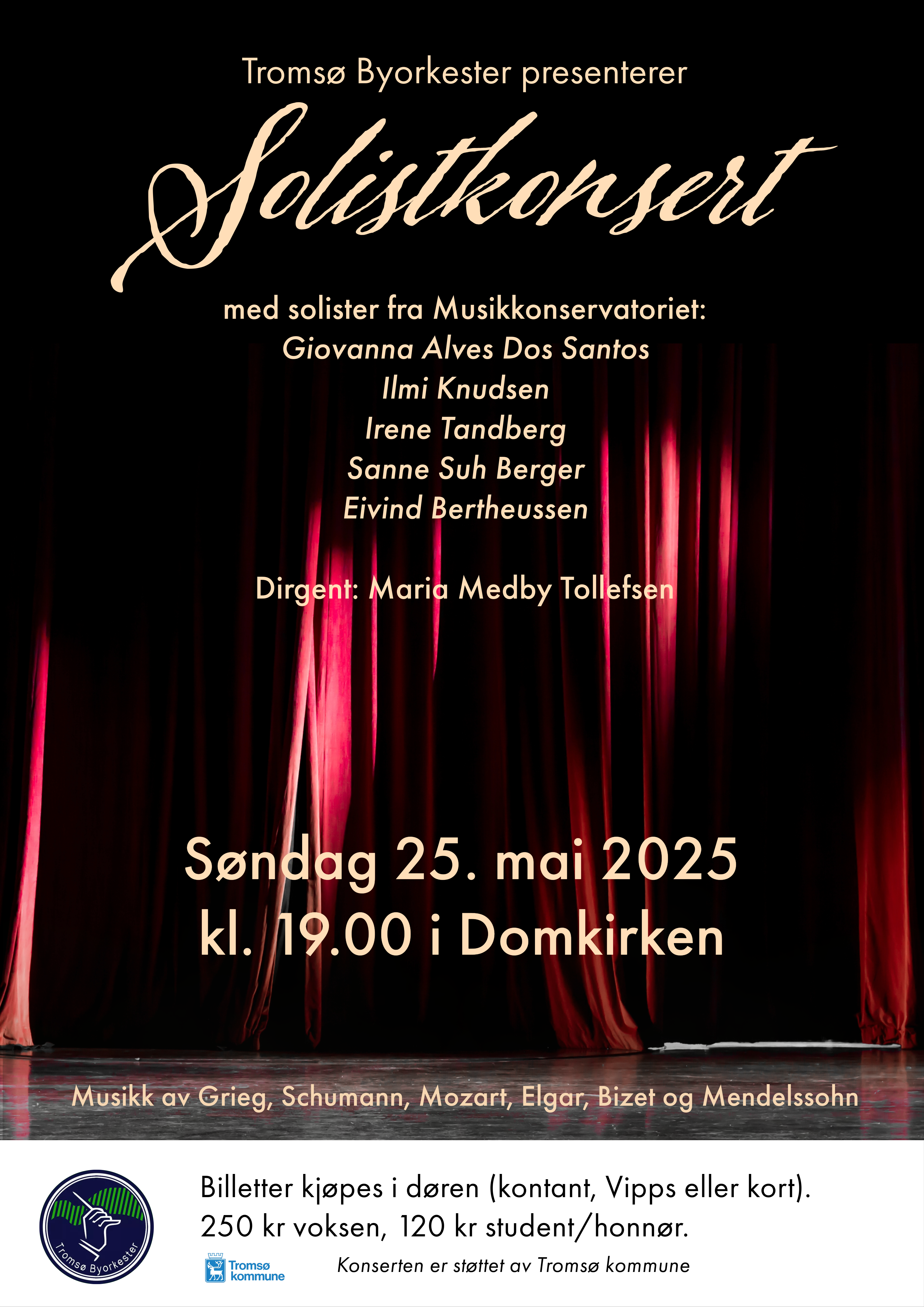 Plakat for solistkonsert